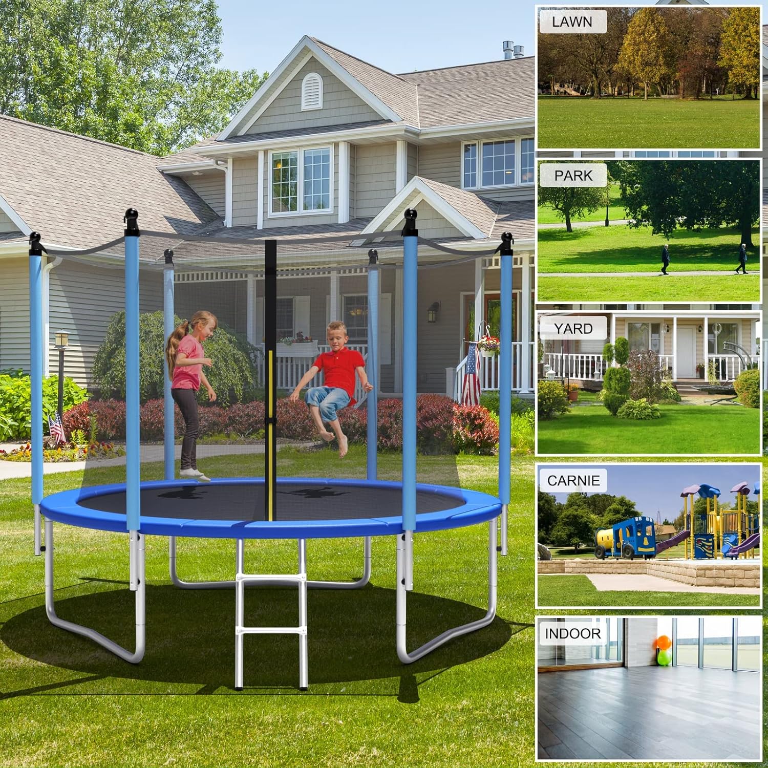 8FT TRAMPOLINE - Yellow - Image 8