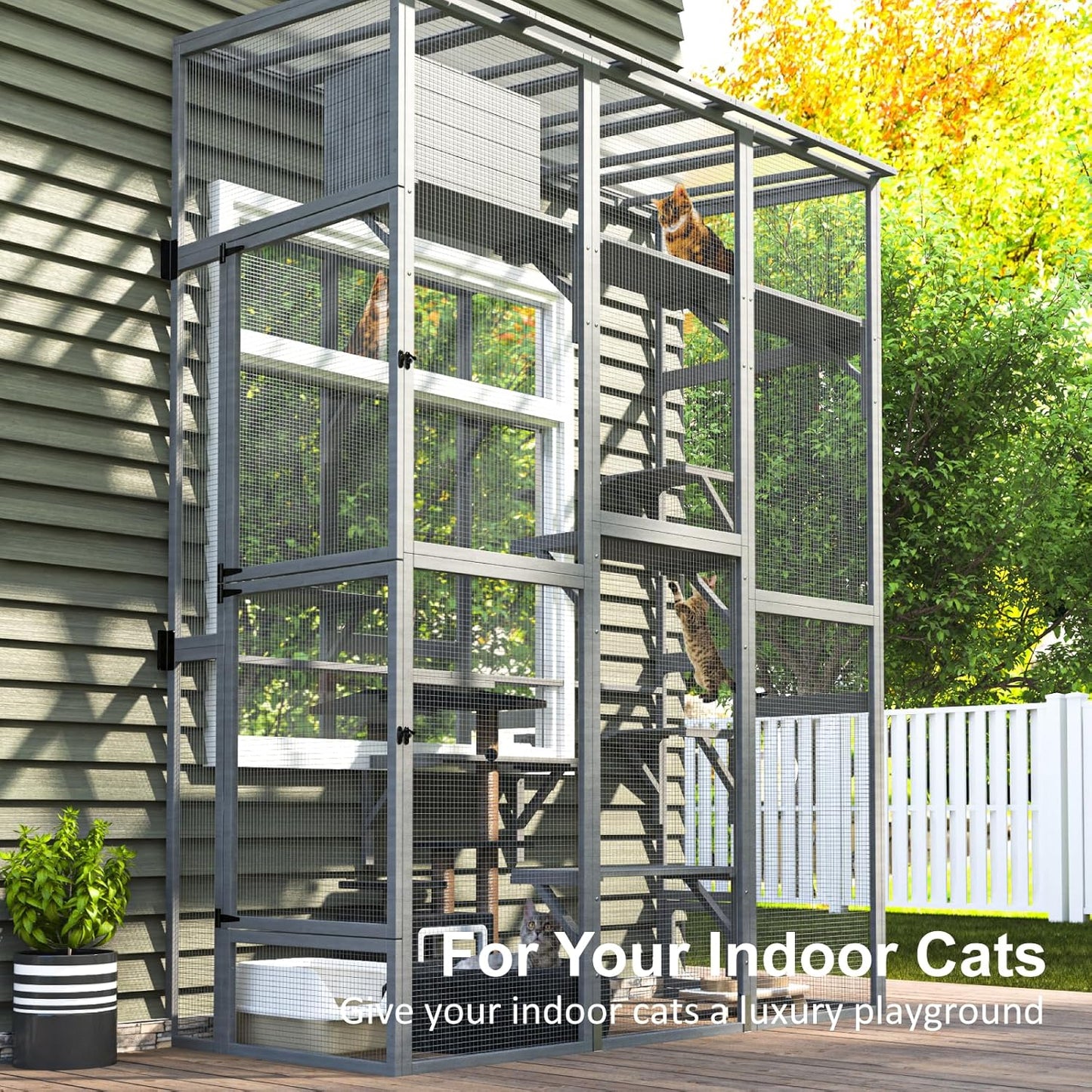 Cat Catio - Extra Large Window Catio Enclosure for Indoor/Outdoor Cats - Image 4