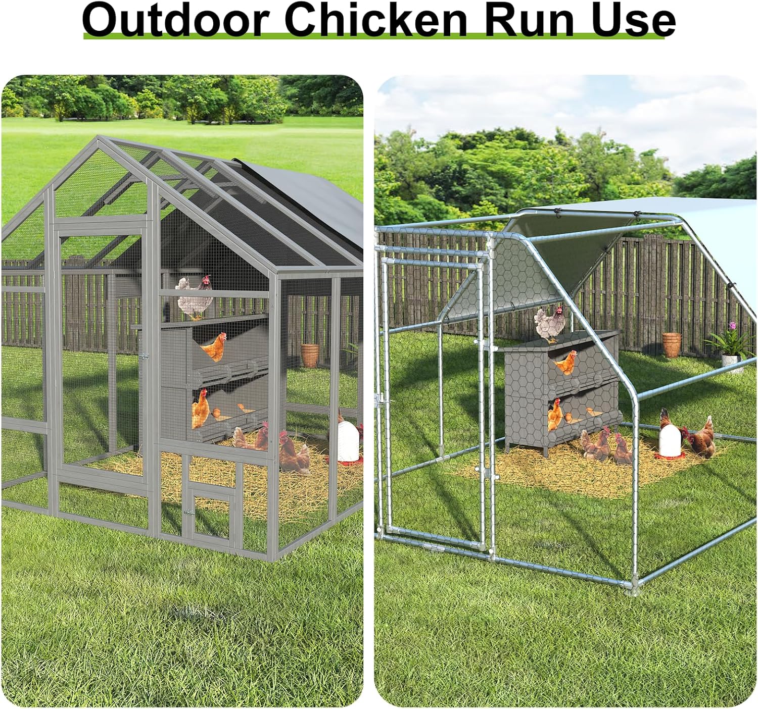 2-Tier Nesting Boxes for Chickens, 6-Compartment, Wooden Chicken Nesting Box for Laying Eggs - Image 5