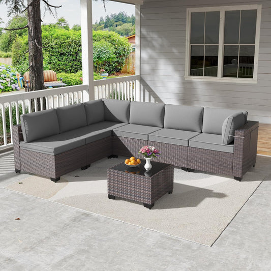 7 Piece Patio Set - 6157LG-2 - Image 1