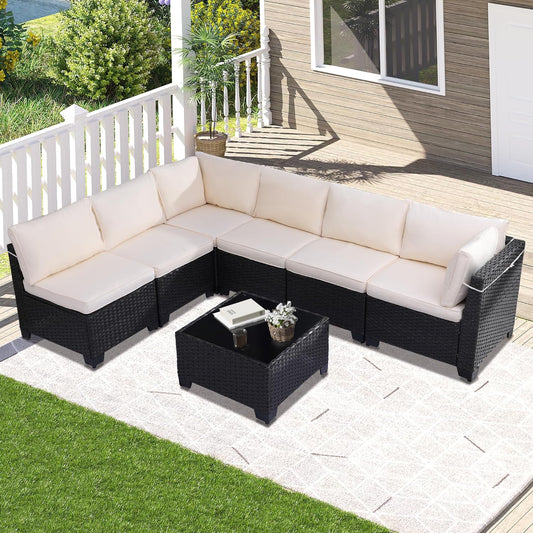7 Piece Patio Set - 6117WH -1 - Image 1