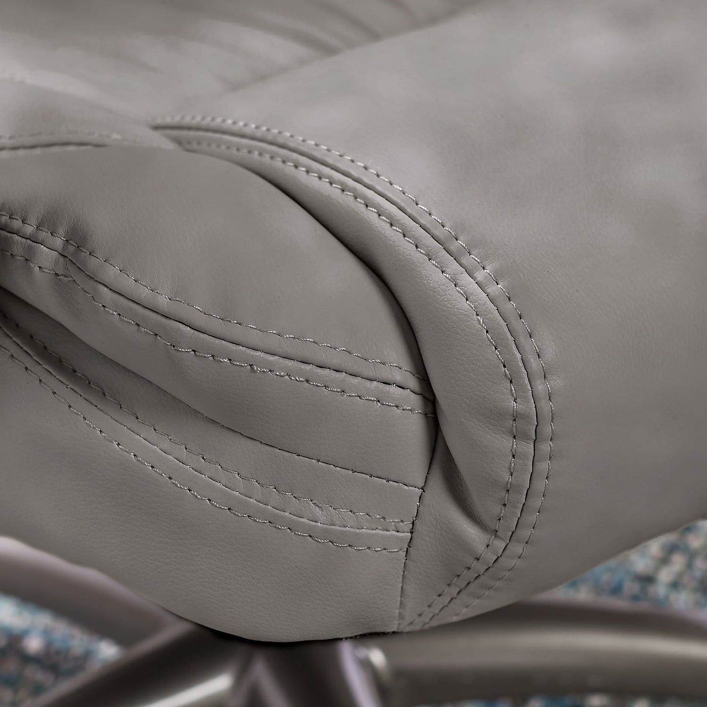 Serta Works Bonded Leather Executive Office Chair Harvard Gray - Image 3
