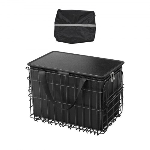 Rear Bike Basket Folding Bicycle Basket - Image 1