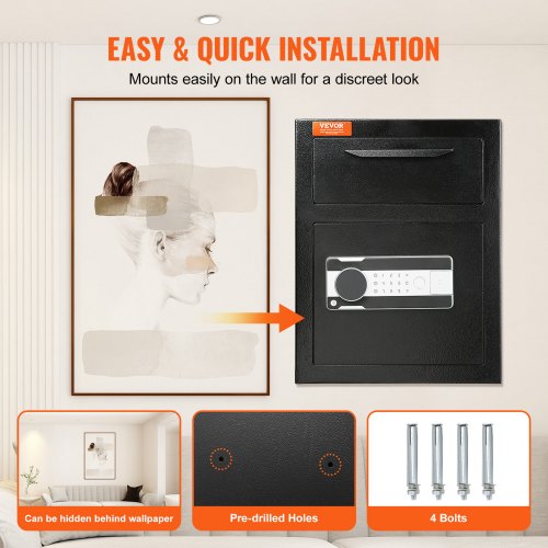 1.7 Cub Depository Safe, Deposit Safe with Drop Slot - Image 3