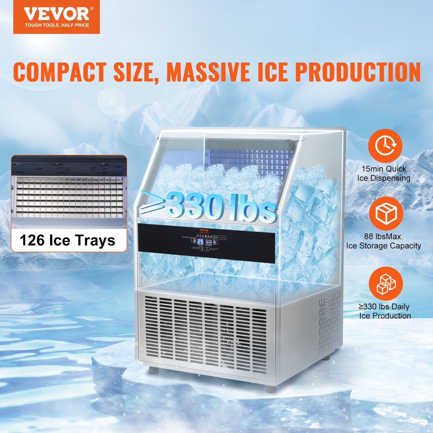 Commercial Ice Maker - 330lbs/24H - Image 10