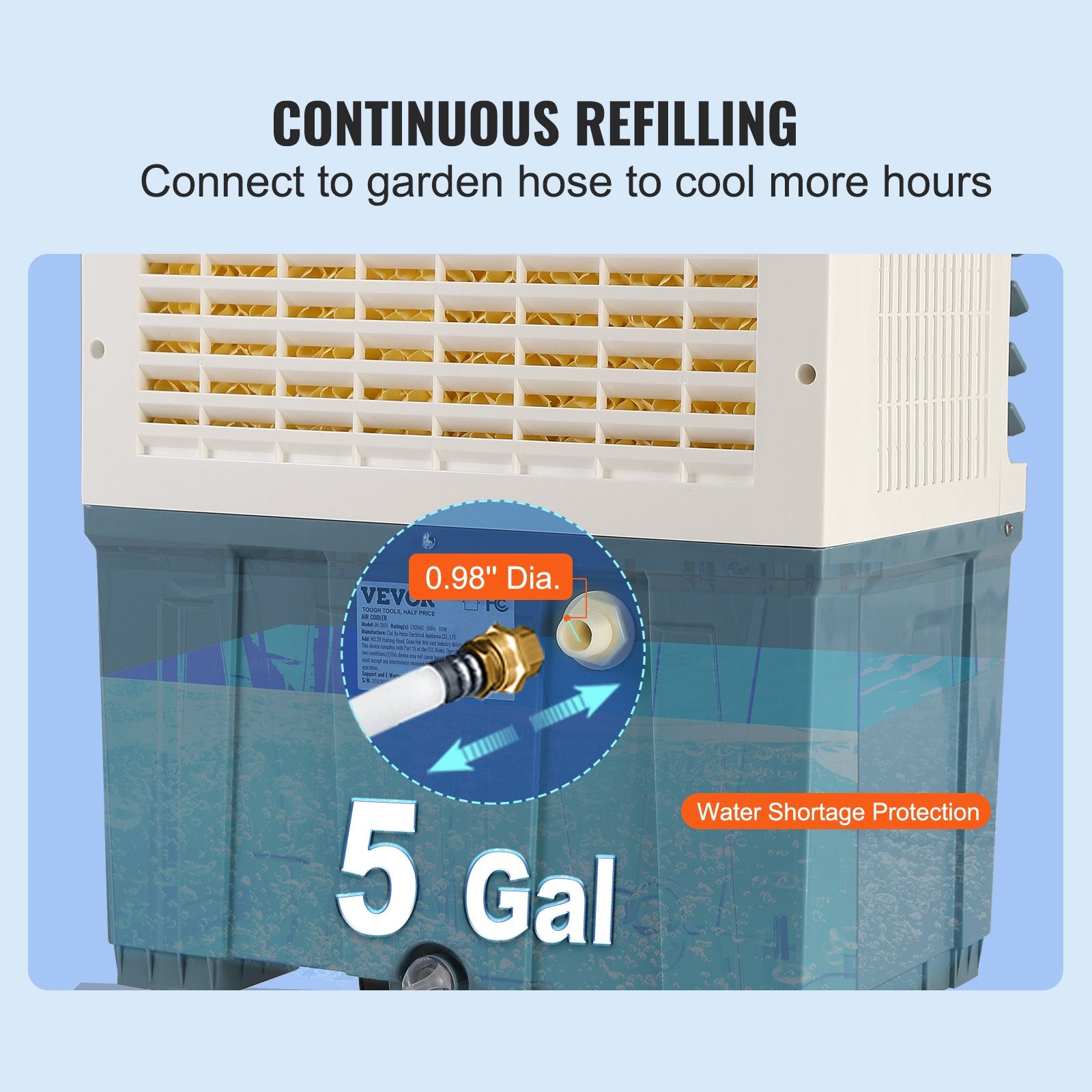 Evaporative Cooler, Air Cooler - 5 Gal / 19 L - Image 7