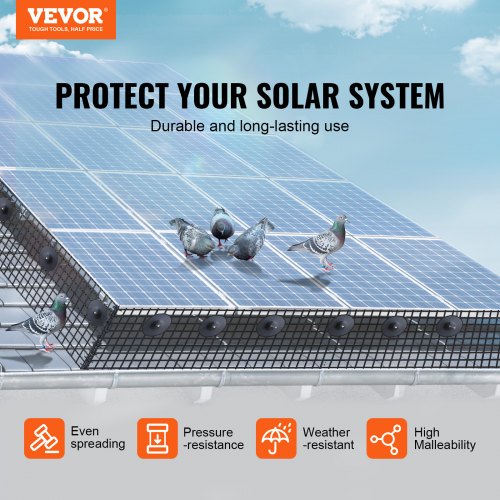 6 inch x 100ft Solar Panel Bird Guard, Critter Guard Roll Kit - Image 1